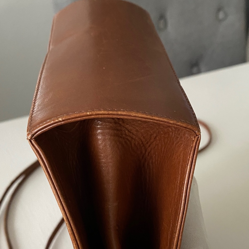 Vintage Bally Les Accessoires Dome-Shaped Saddle Leather Bag 1970s with COA - Picture 10 of 14